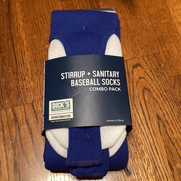 🌸NIP DSG Mens Stirrup and Sanitary Baseball Socks Combo Pack - size Large - Picture 2 of 8